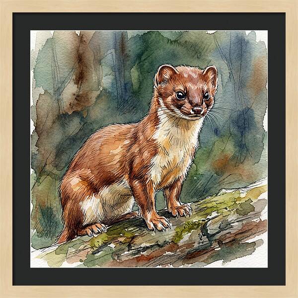Stoat Among The Trees
