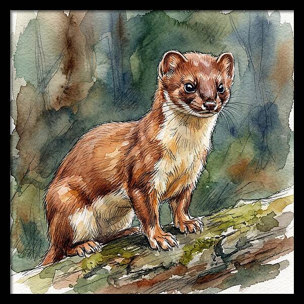Stoat Among The Trees