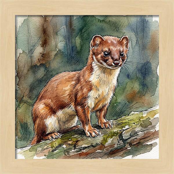 Stoat Among The Trees