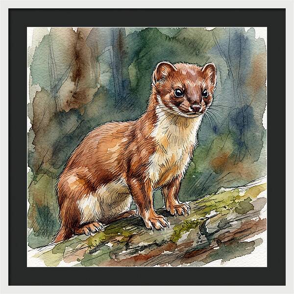 Stoat Among The Trees