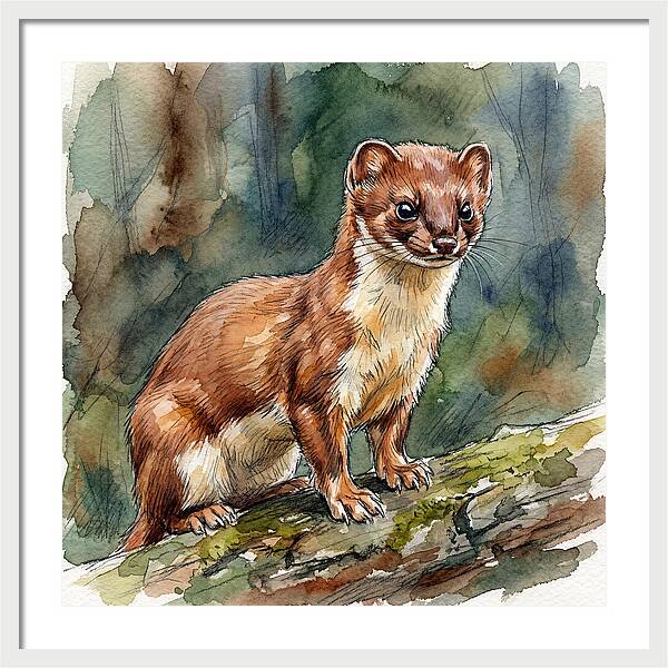 Stoat Among The Trees