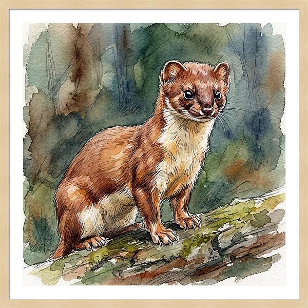Stoat Among The Trees
