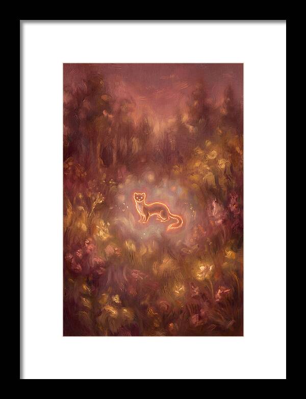 Stoat In A Dreamy Landscape