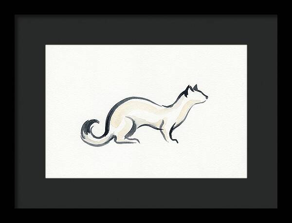 Stoat In Minimalist Style