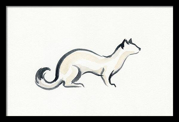 Stoat In Minimalist Style