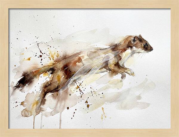 Stoat In Motion