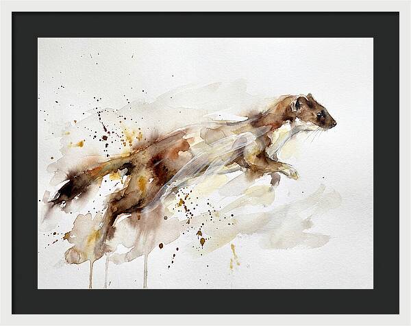 Stoat In Motion