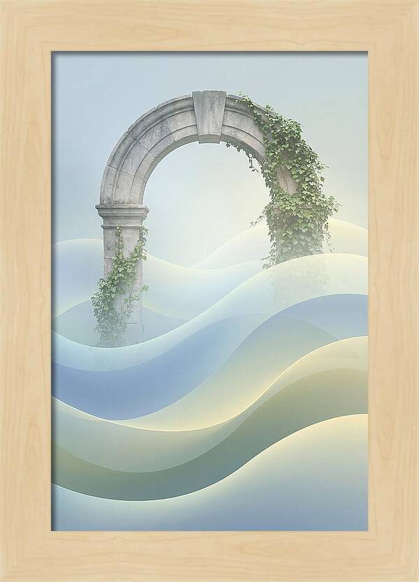 Stone Archway Embraced By Nature