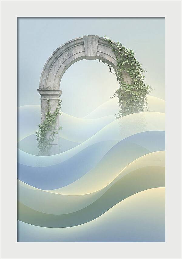 Stone Archway Embraced By Nature