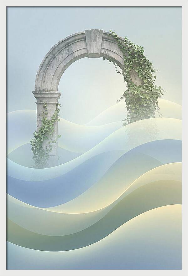 Stone Archway Embraced By Nature