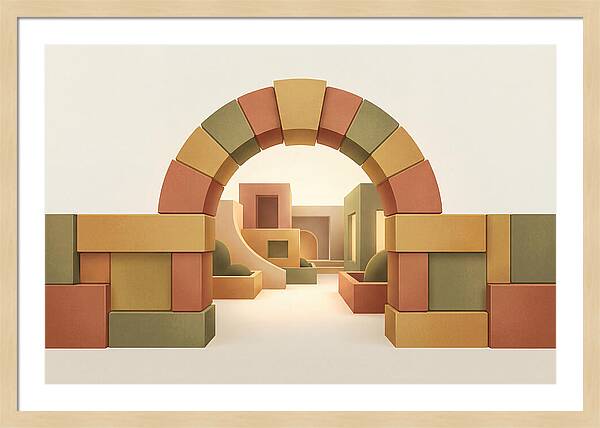 Stone Archway Leading To Hidden Courtyard