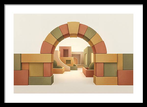 Stone Archway Leading To Hidden Courtyard