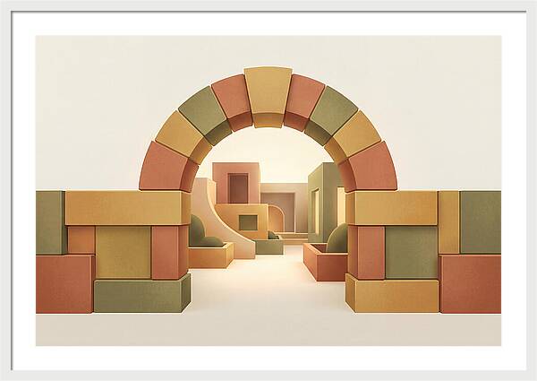 Stone Archway Leading To Hidden Courtyard
