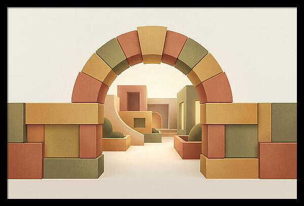 Stone Archway Leading To Hidden Courtyard