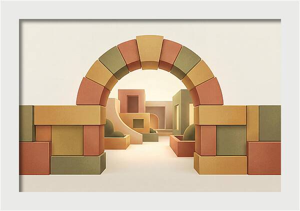 Stone Archway Leading To Hidden Courtyard