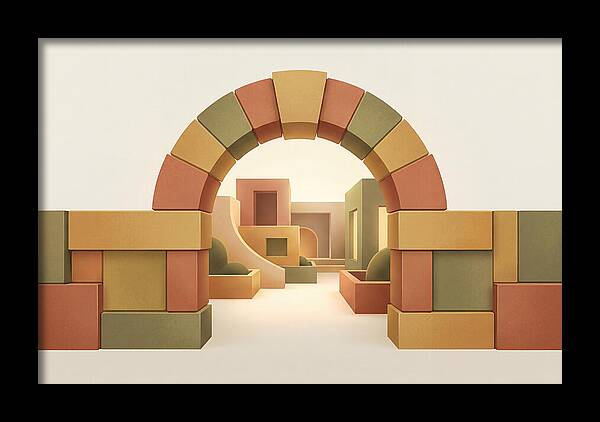 Stone Archway Leading To Hidden Courtyard