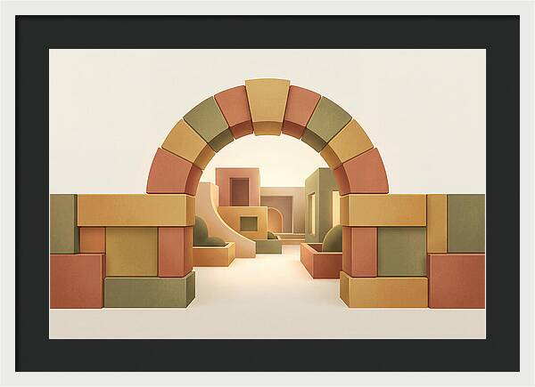 Stone Archway Leading To Hidden Courtyard