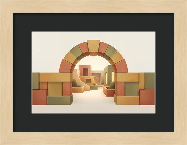 Stone Archway Leading To Hidden Courtyard