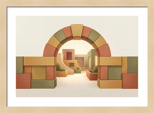 Stone Archway Leading To Hidden Courtyard