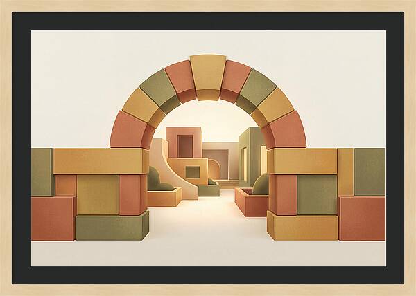 Stone Archway Leading To Hidden Courtyard