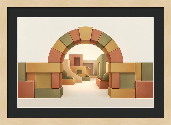 Stone Archway Leading To Hidden Courtyard