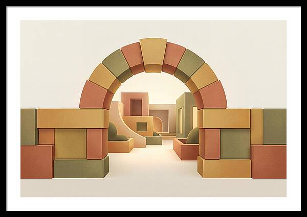 Stone Archway Leading To Hidden Courtyard