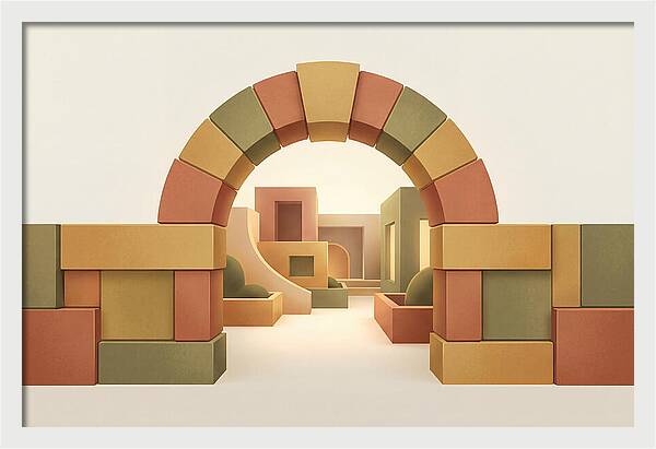 Stone Archway Leading To Hidden Courtyard