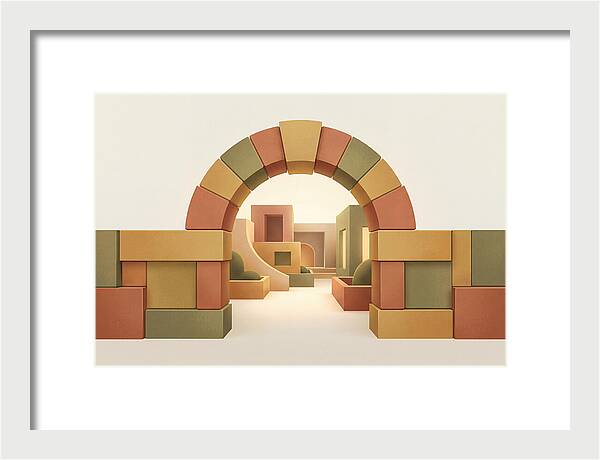Stone Archway Leading To Hidden Courtyard