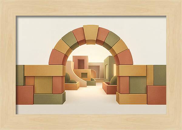Stone Archway Leading To Hidden Courtyard