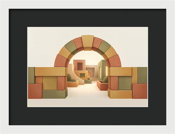Stone Archway Leading To Hidden Courtyard
