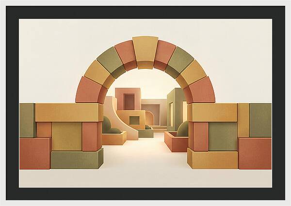 Stone Archway Leading To Hidden Courtyard