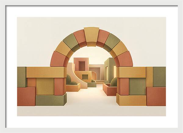 Stone Archway Leading To Hidden Courtyard