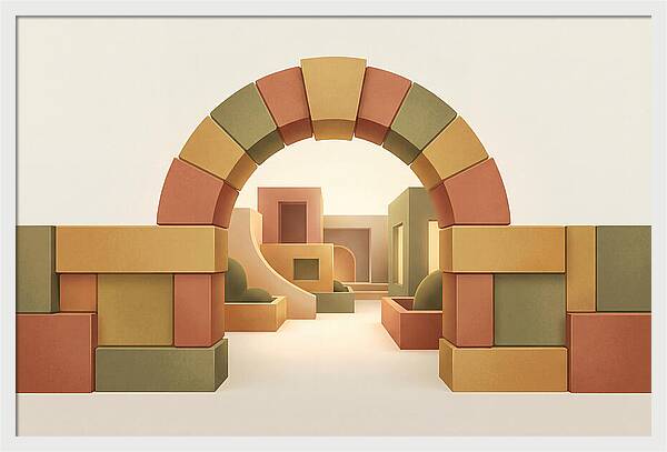 Stone Archway Leading To Hidden Courtyard
