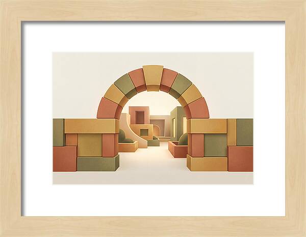 Stone Archway Leading To Hidden Courtyard