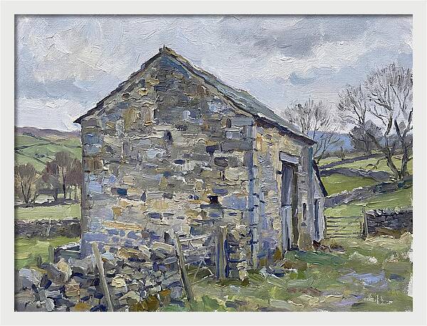 Stone Barn Amidst Nature