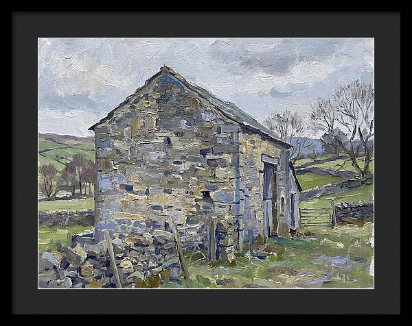 Stone Barn Amidst Nature