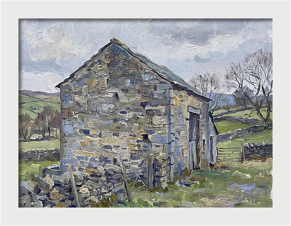 Stone Barn Amidst Nature