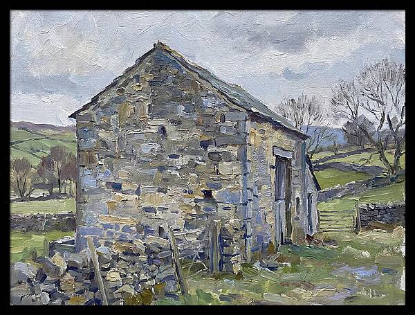 Stone Barn Amidst Nature