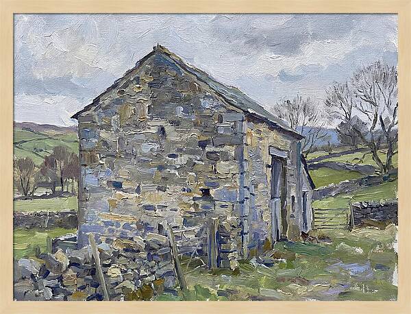 Stone Barn Amidst Nature