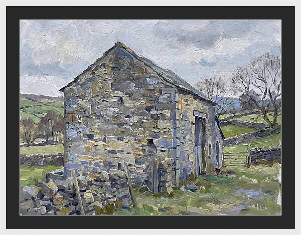 Stone Barn Amidst Nature
