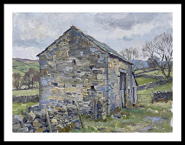 Stone Barn Amidst Nature