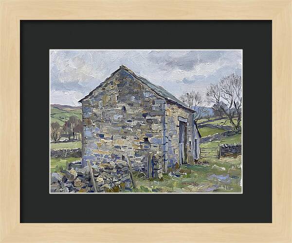 Stone Barn Amidst Nature