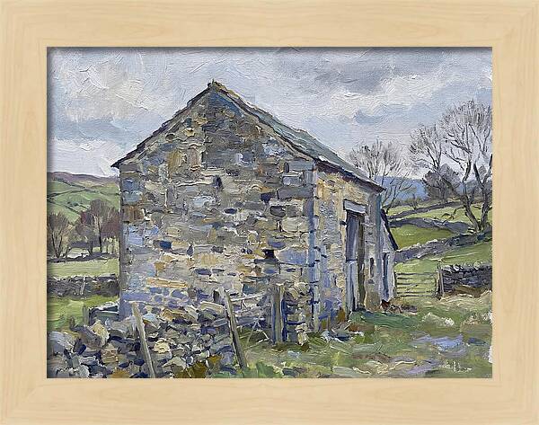 Stone Barn Amidst Nature