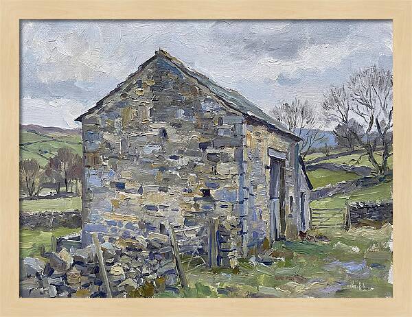 Stone Barn Amidst Nature