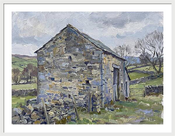 Stone Barn Amidst Nature