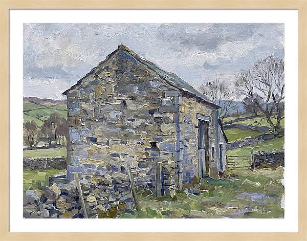 Stone Barn Amidst Nature