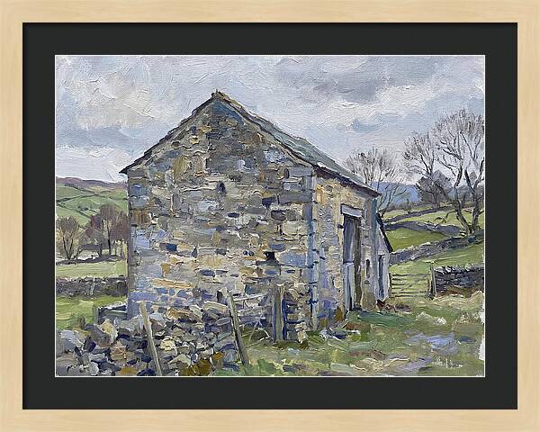 Stone Barn Amidst Nature