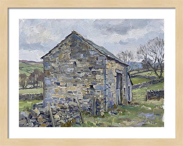 Stone Barn Amidst Nature