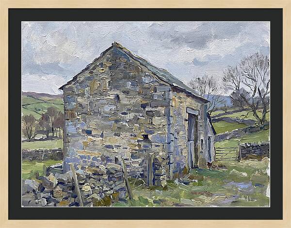 Stone Barn Amidst Nature