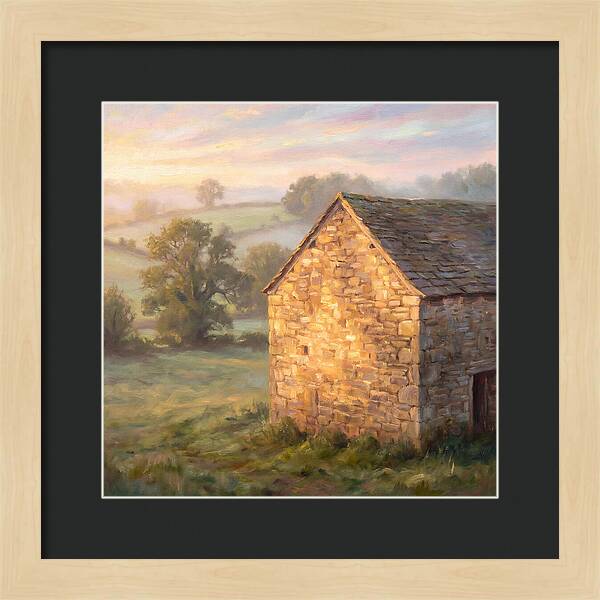 Stone Barn At Dawn